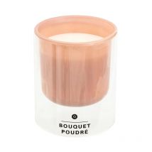 Bougie Parfumée en Verre 'Ilan' 220g Bouquet Poudré