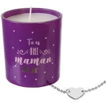 Bougie parfumée marbella + bracelet surprise