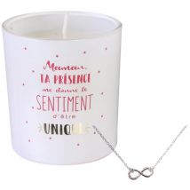 Bougie parfumée MARBELLA + bracelet surprise