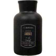 Bougie parfumée noire mat Alchimiste 14.5 x 26 cm