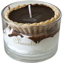 Bougie parfumée tartelette au chocolat fabriquée en Provence