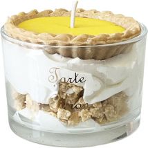 Bougie parfumée tartelette au citron fabriquée en Provence