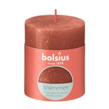Bolsius - Bougie pilier rustique 8 x 6,8 cm Ambre scintillant