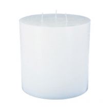 Bougie Ronde "Rustic" 14cm Blanc