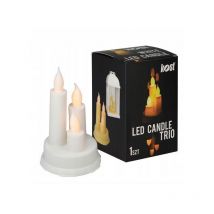 Bougie triple LED. Inserts pour bougies à piles. Lumière forte. BOUGIES