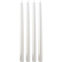 Bougies de table métalliques, 30 cm