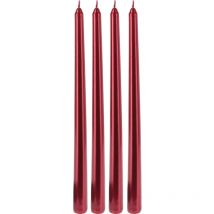 Bougies de table métalliques, 30 cm
