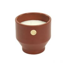 Bougie Parfumee Ciment Ocre Medaillon