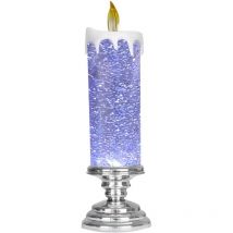Ersandy - Bougies sans Flamme Scintillantes Bougies led de Noël - Bougies de Noël à Changement de Couleur Rechargeables par usb, Bougie à Eau led