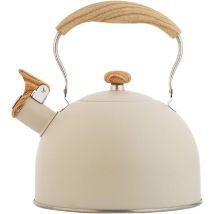 Bouilloire 2,5 L - Bouilloire pour induction et cuisinière à gaz - Bouilloire à thé en acier inoxydable avec poignée pliable - Bouilloire sifflante