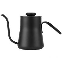 Bouilloire à café en acier inoxydable de 550 ml avec thermomètre et col de cygne pour verser le café et le thé
