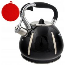 Bouilloire avec sifflet 3 litres induction acier gaz