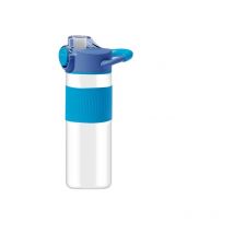 Bouilloire de sport - étanche et sans bpa - paille interne bleue