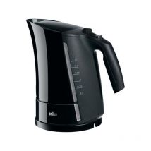 Braun - Bouilloire Electrique WK300 - 1,7L - Noir - Chauffe ultra-rapide 45s - Filtre anti-calcaire amovible