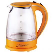 Feel Maestro Bouilloire Mr-064 Orange Transparent Verre 2000 W 1,7 L Mr-064-Orange