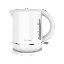Bouilloire Electrique - TERRAILLON – 15351 DIAMANT Blanc – 1.5L - 2200W - Base pivotante 360° - Base reliefée effet diama