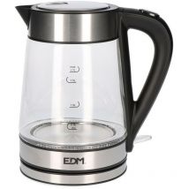 Bouilloire En Verre + Acier Inox 1,7 Litres 1850 - 2200W EDM