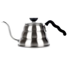 Bouilloire Hario Buono – 1 litre – Acier inoxydable gris – Compatible induction, céramique, gaz – Volume, Puissance, Couleur, Longueur