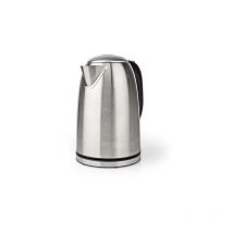 Bouilloire électrique 1.7 l acier argent noir rotatif à 360 degrés élément chauffant dissimulé contrôleur strix