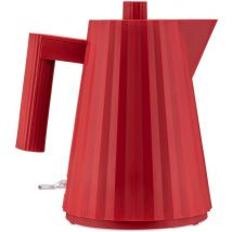 Alessi - Plissé MDL06/1 r - Bouilloire Électrique Design, en Résine Thermoplastique, Fiche Européenne 2400W, 100cl, Rouge