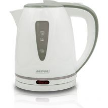 MCZ-64 Bouilloire électrique 1 litre, sans bpa, résistance cachée sans fil 360o 1200W Blanc - MPM