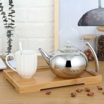 Ohjijinn - Bouilloire ThéIèRe en Inox, 2L ThéIèRe éPaissie en Acier Inoxydable Avec Tamisbouilloire et Flacon Avec Infuseur Amovible Pour Infusion de