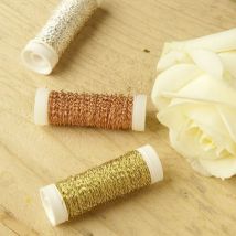 Bouillondraht 25 g gold Bindedraht