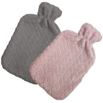 Bouillotte 55% caoutchouc avec housse fourrure 1.75 l