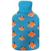 Fabrilamp - Bouillotte Mimo 1,7l Doublure Renard Bleu 20x32x4 Cm Souple et Agréable au Toucher