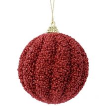 Boule à suspendre avec paillettes 8 cm.