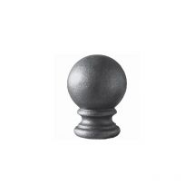Boule avec support - Hauteur 85mm largeur 55mm base ø45mm - Fer forgé - à souder Deco Fer Forge
