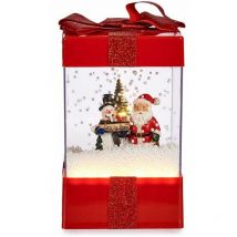 Krist+ Snowball Snowball Box Red Plastic Polyresin 13 x 21 x 13 cm