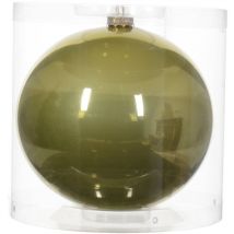 Boule de Noël en verre émaillé pour bijoux couleur pistache ø 15cm