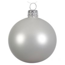 Boule de Noël blanc mat Ø10 cm