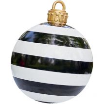 Cyslmuk - Boule de Noel Geante 60cm, Boule Transparente, Boule Gonflable Géante de Noël Boules de Noël, Boule Décorée Gonflable de Noël en Plein Air,