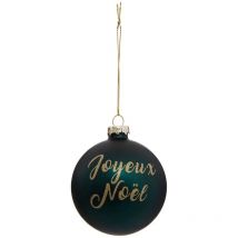 Boule de noel joyeux noel vert