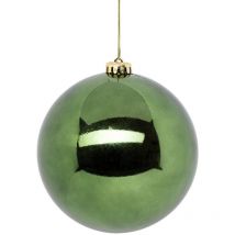 Maxi boule de noël 15cm vert olive - Atmosphera créateur d'intérieur