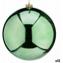 Boule de Noël en plastique vert 20 x 20 x 20 cm (12 pcs.)