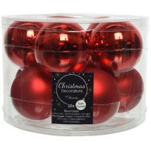Boules de Noël en Verre Diam 6 cm Lot de 10