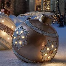 Boule de Noël Gonflable en pvc - Décoration de Noël Gonflable pour l'extérieur (6)