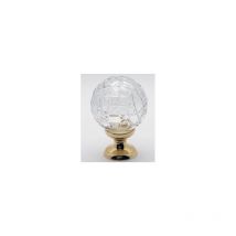 Quincadeco - Boule de rampe cristal transparent Mousson
