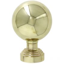 Select - Boule de rampe laiton diamètre 70mm sous plaque - devismes - 11670 + SP1
