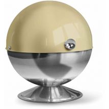 Sucrier en forme de boule avec couvercle Zucchero Acier inoxydable Beige