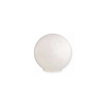 Abat-jour boule verre opale 16cm bouche 5cm
