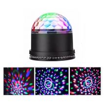 Boule Disco, Boule a Facette 12W 51 LEDs 12.5x12.5x13CM Lampe de Scène Lumière Soirée Lumière Fête Ampoules Jeux de Lumière Projecteur Rond en