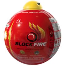 Block'fire - Boule Extinctrice - Protection Incendie - Intérieur Extérieur - Sans Entretien - 15 Cm De Diamètre