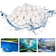 Boule filtrante de piscine 1400g, boule filtrante de piscine extérieure, filtre en fibre adapté au filtre à sable de piscine