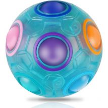 Boule magique arc-en-ciel, jouet de décompression, boule puzzle cube