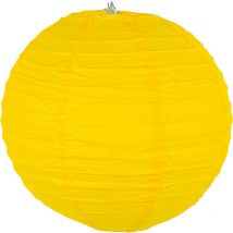Boule papier 20cm Jaune