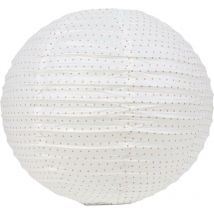Boule papier 30 cm collection Rose gold et pois